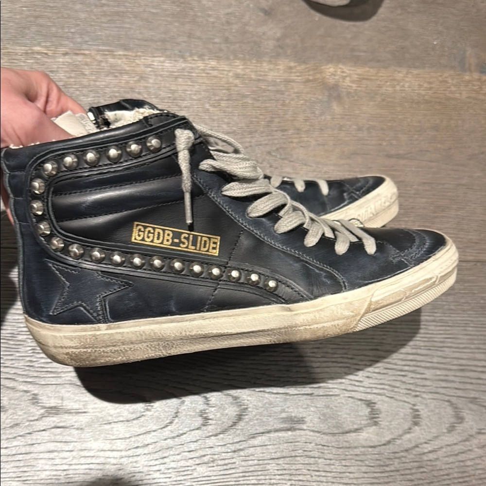 Golden Goose Black High-Top Sneakers